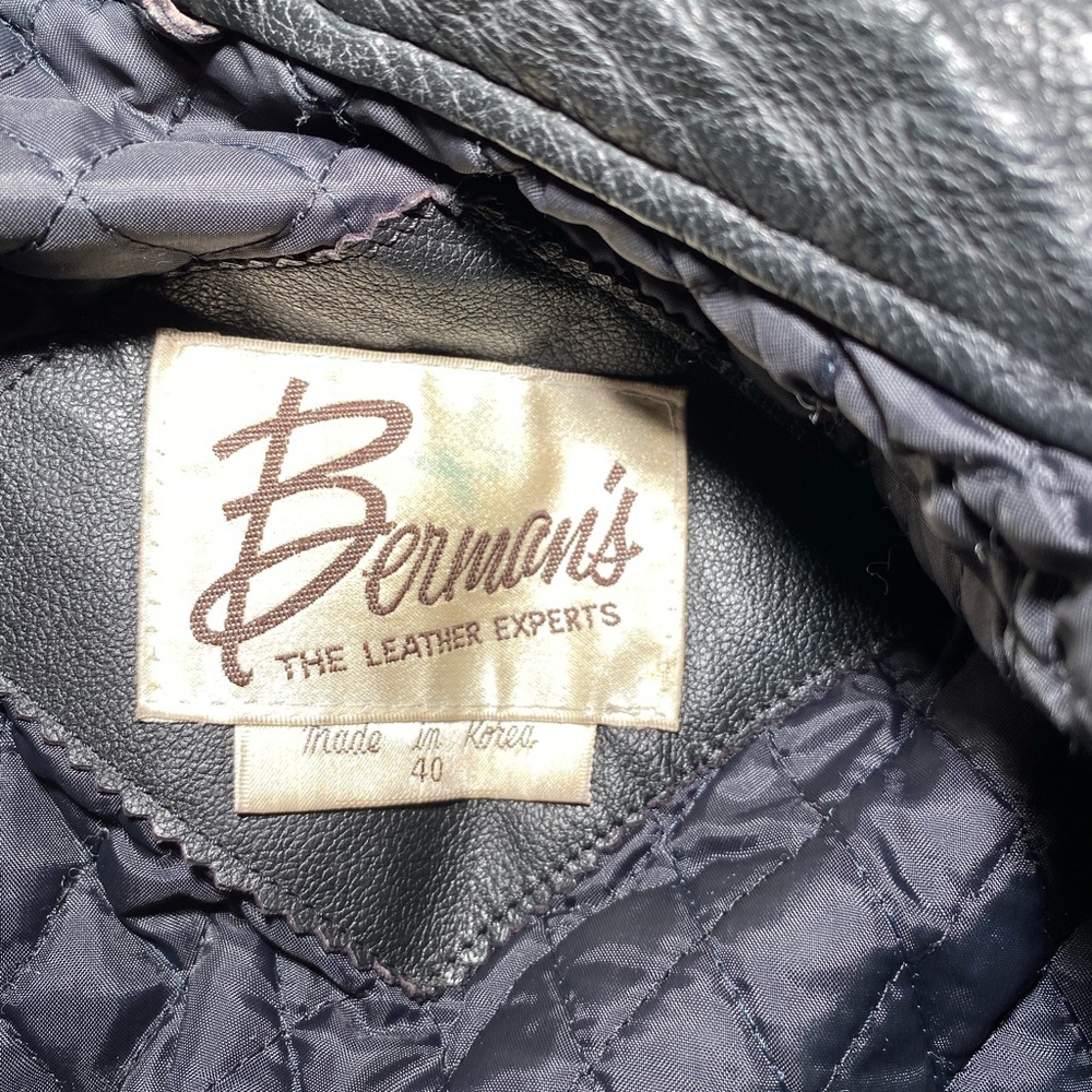Berman’s Leather Biker Jacket - Picture 2 of 6